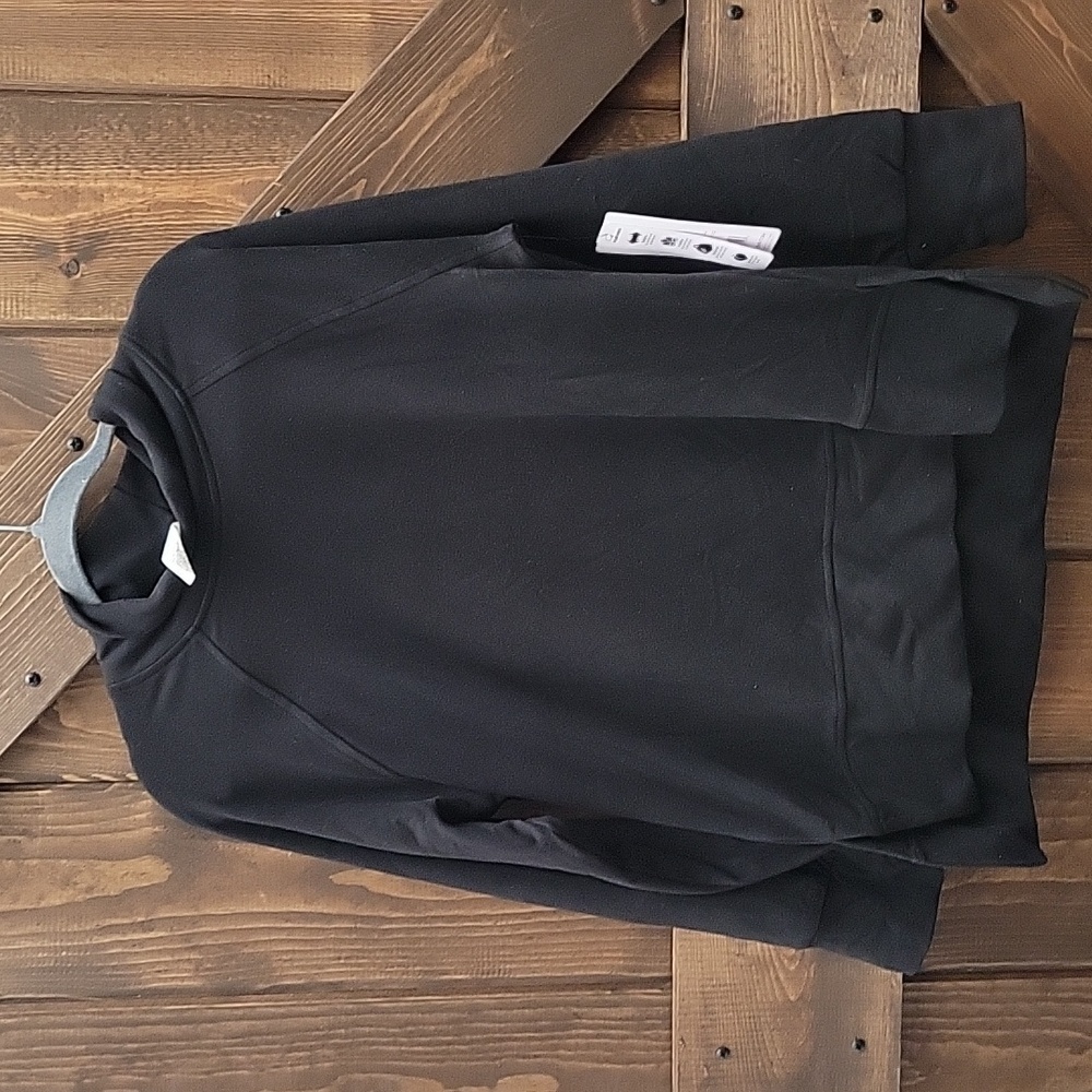 RBX ACTIVE WEAR BLACK SIZE MEDIUM LONG SLEEVE  NWT P2P 21